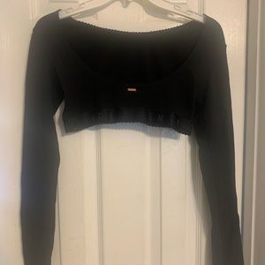 Savage x Fenty black long sleeve top